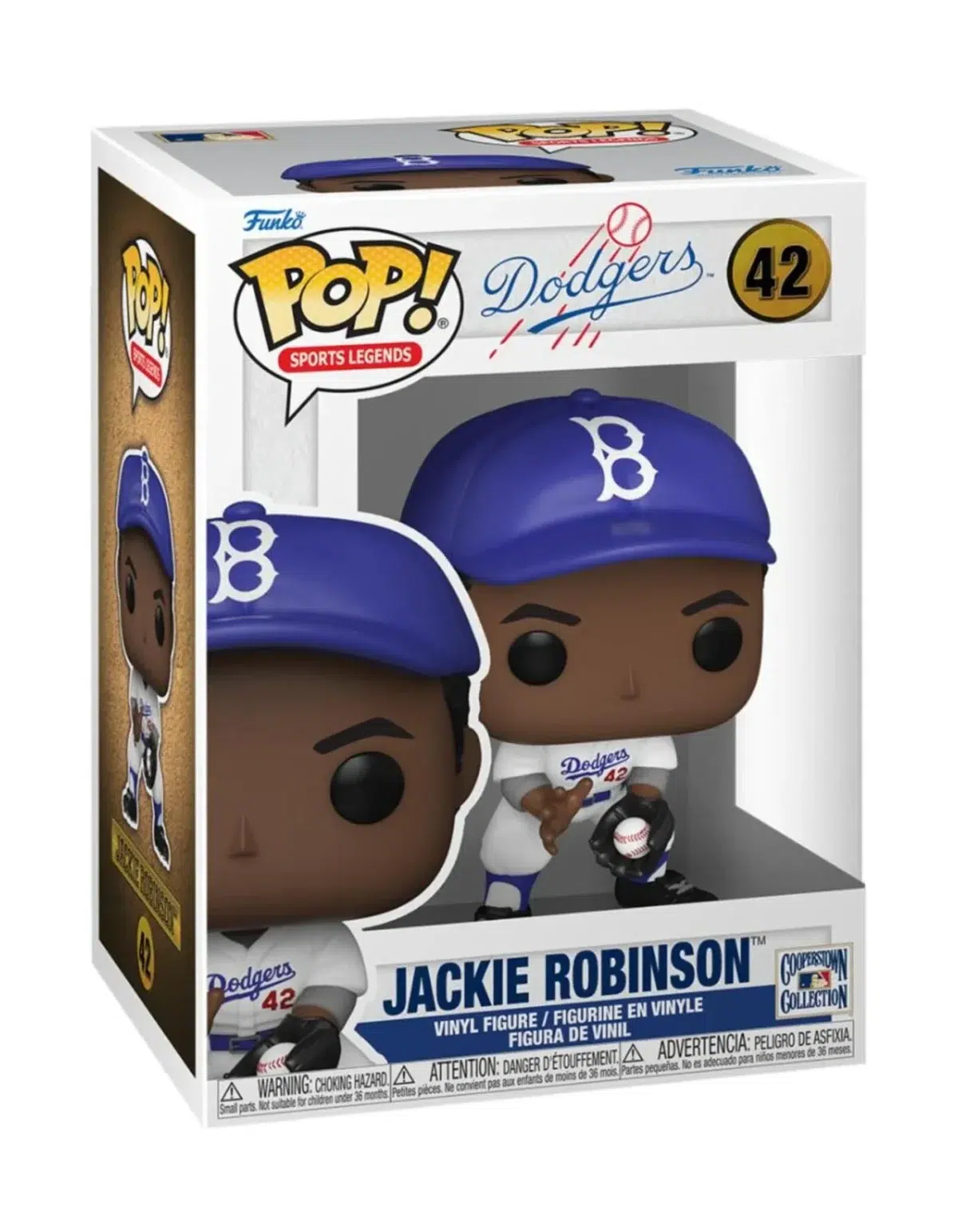 Funko POP! Jackie Robinson #42 Sports Legends MLB Baseball Brooklyn Dodgers - box