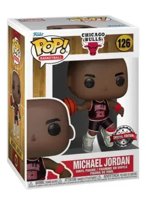 Funko POP! Michael Jordan #126 NBA Basketball Chicago Bulls Special Edition with Jordans Shoes - box