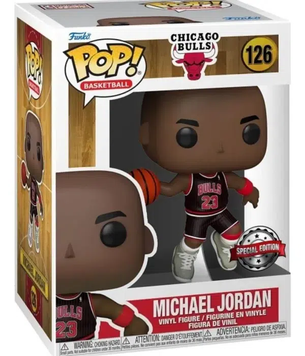 Funko POP! Michael Jordan #126 NBA Basketball Chicago Bulls Special Edition with Jordans Shoes - box