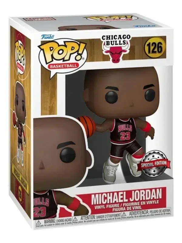 Funko POP! Michael Jordan #126 NBA Basketball Chicago Bulls Special Edition with Jordans Shoes - box
