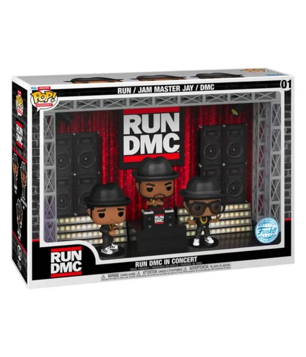 Funko POP! Moment Deluxe Run - Jam Master Jay - DMC #01 Run DMC in Concert + Vinyl Figure - stand