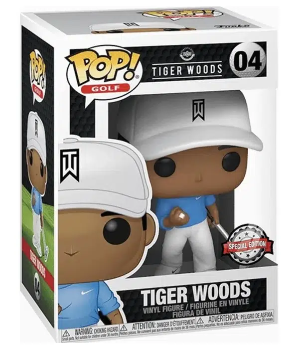Funko POP! Tiger Woods #04 Golf with Blue Shirt Special Edition - box