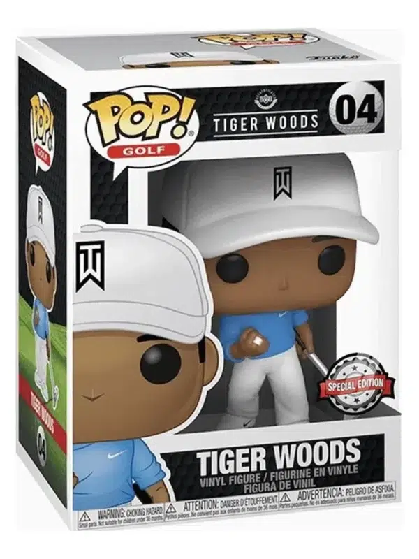 Funko POP! Tiger Woods #04 Golf with Blue Shirt Special Edition - box