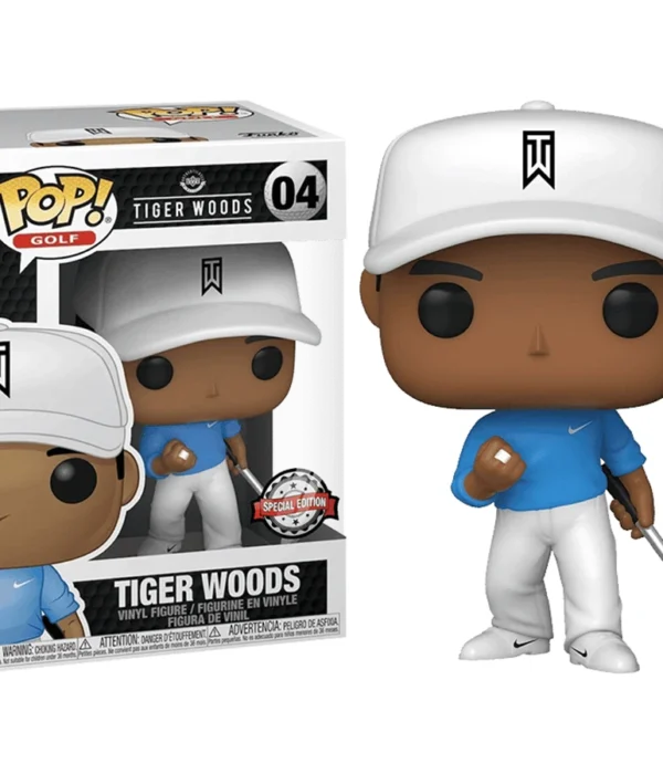 Funko POP! Tiger Woods #04 Golf with Blue Shirt Special Edition - overview