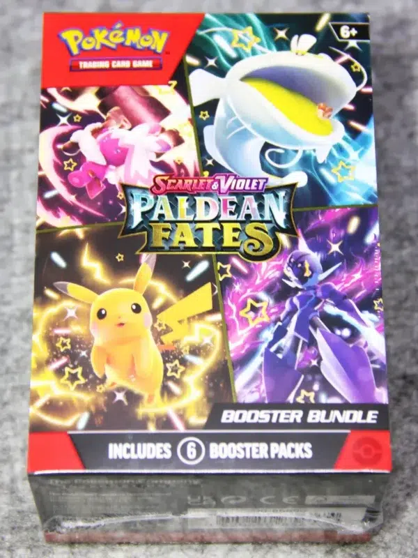 Pokemon TCG Scarlet & Violet Paldean Fates Booster 6pk Bundle - Sealed - front