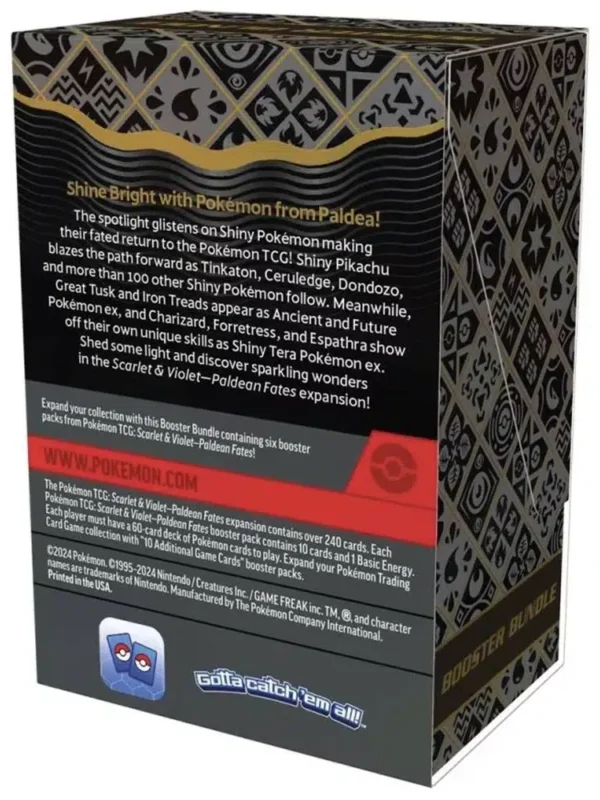 Pokemon TCG Scarlet & Violet Paldean Fates Booster 6pk Bundle - Sealed - supplier2