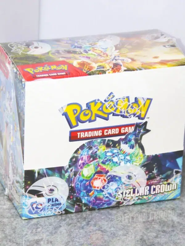 Pokemon TCG Scarlet & Violet Stellar Crown Booster Box - stand