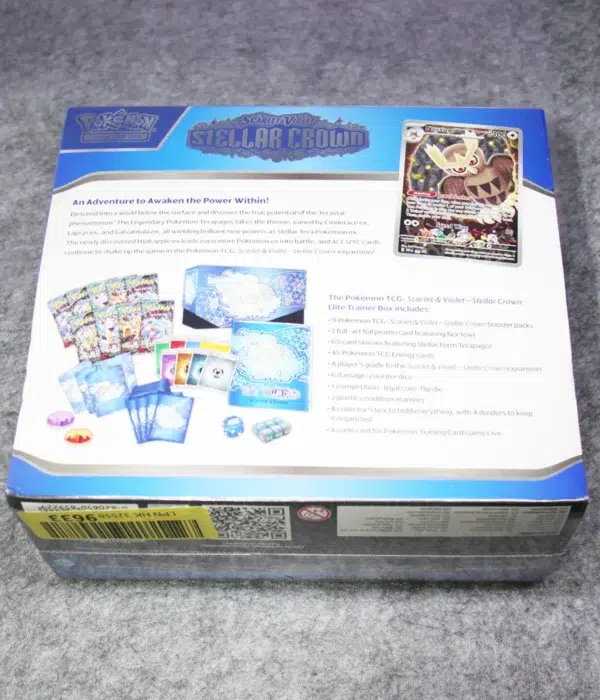 Pokemon TCG Scarlet & Violet Stellar Crown Elite Trainer Box - back