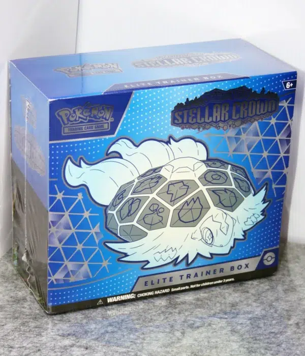 Pokemon TCG Scarlet & Violet Stellar Crown Elite Trainer Box - stand