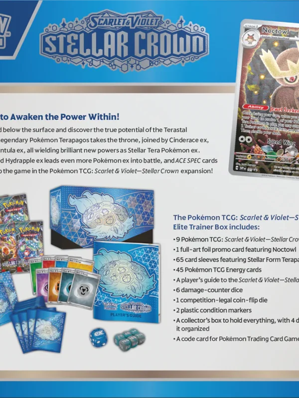 Pokemon TCG Scarlet & Violet Stellar Crown Elite Trainer Box - supplier3
