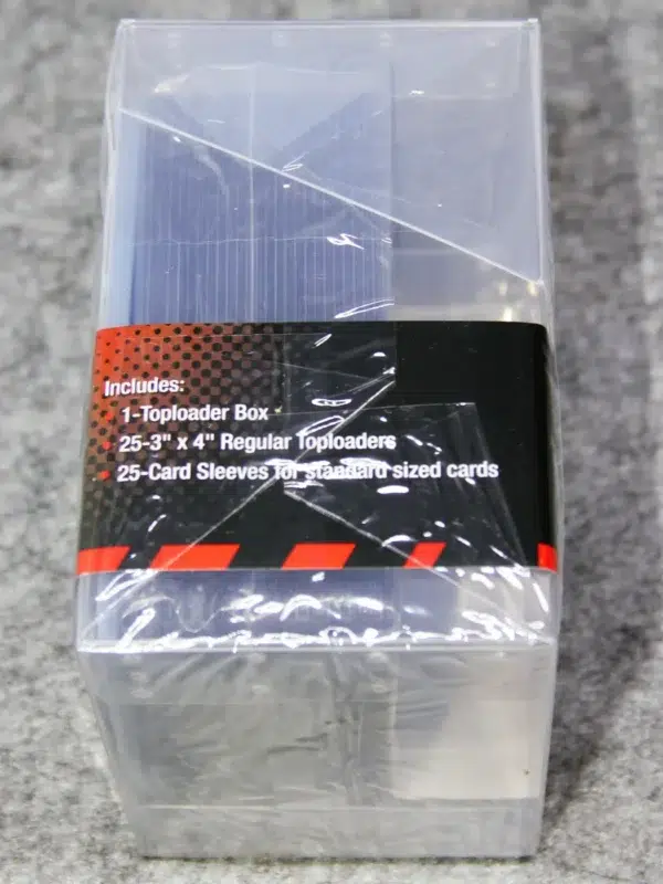 Ultra PRO 25ct Toploader Combo 3 x 4 & 25ct Card Sleeves & Storage box - side2