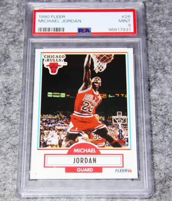 1990-91 Michael Jordan #26 Fleer Basketball PSA 9 MINT - front