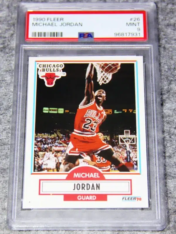 1990-91 Michael Jordan #26 Fleer Basketball PSA 9 MINT - front