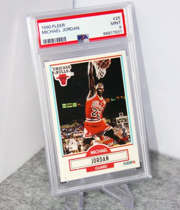 1990-91 Michael Jordan #26 Fleer Basketball PSA 9 MINT - stand