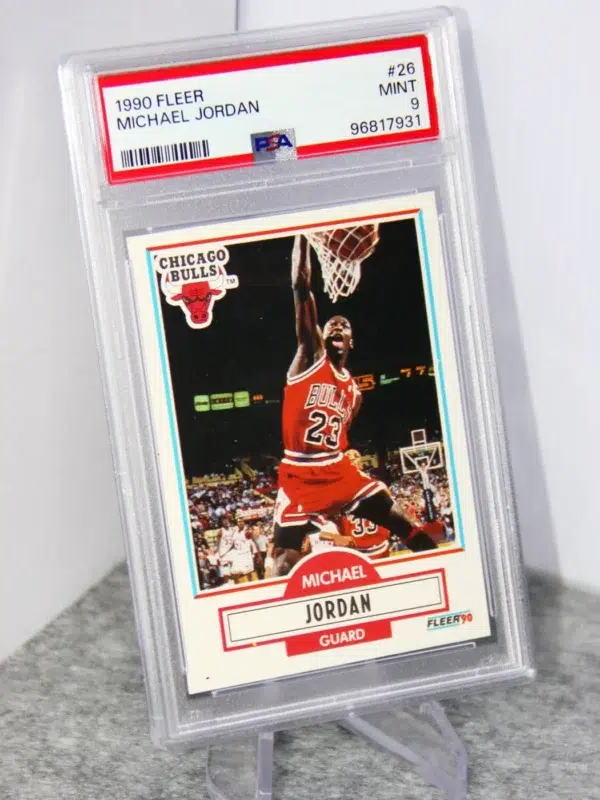 1990-91 Michael Jordan #26 Fleer Basketball PSA 9 MINT - stand