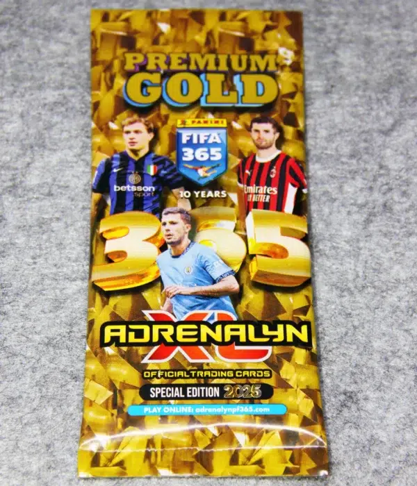 2024-25 Panini Adrenalyn XL FIFA 365 Premium Gold Blister Pack - front