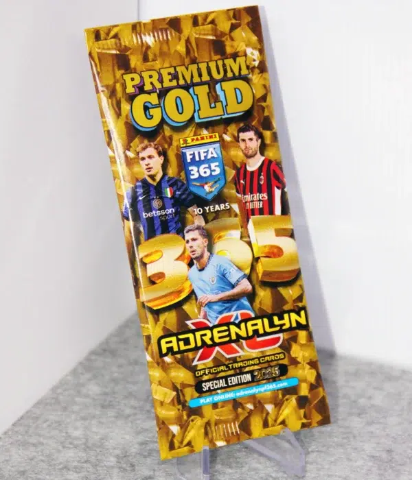 2024-25 Panini Adrenalyn XL FIFA 365 Premium Gold Blister Pack - stand