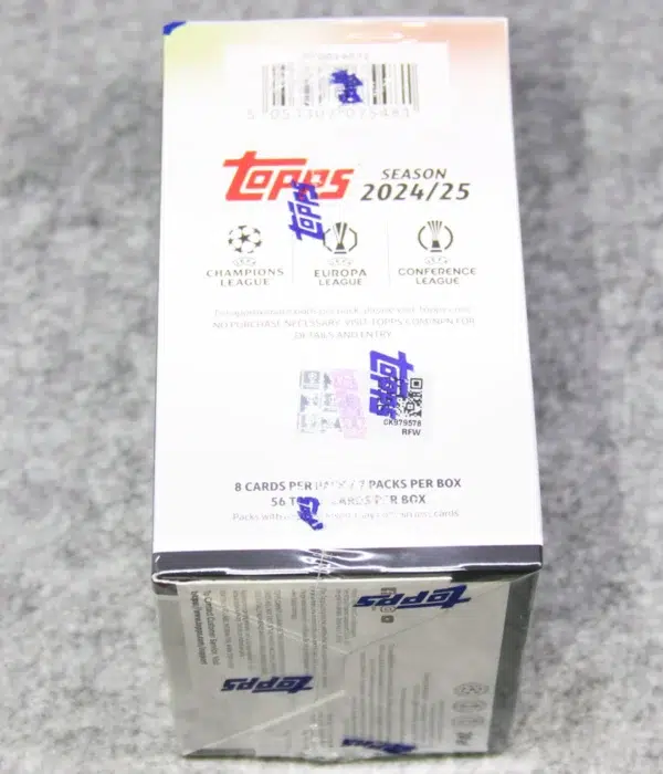 2024-25 Topps UEFA Club Competitions Flagship Edition Value Box - side