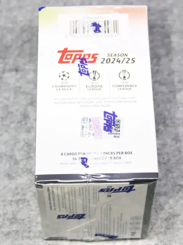 2024-25 Topps UEFA Club Competitions Flagship Edition Value Box - side