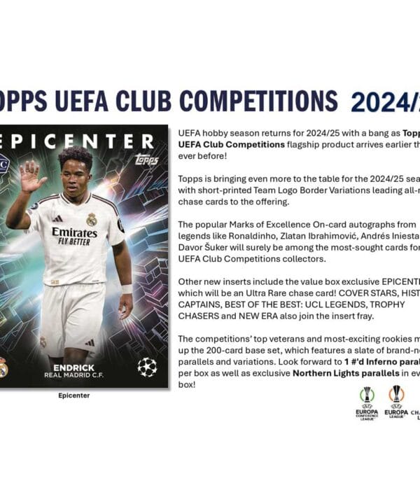 2024-25 Topps UEFA Club Competitions Flagship Edition Value Box - supplier2