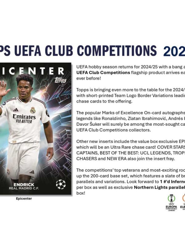 2024-25 Topps UEFA Club Competitions Flagship Edition Value Box - supplier2