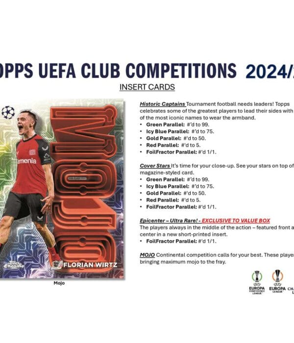 2024-25 Topps UEFA Club Competitions Flagship Edition Value Box - supplier5