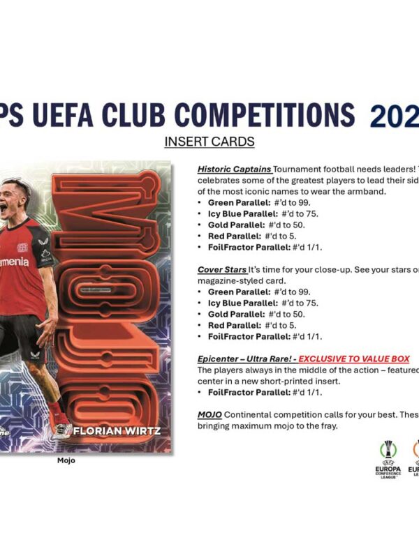 2024-25 Topps UEFA Club Competitions Flagship Edition Value Box - supplier5