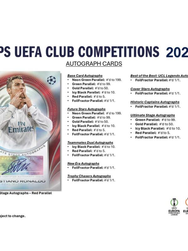 2024-25 Topps UEFA Club Competitions Flagship Edition Value Box - supplier6
