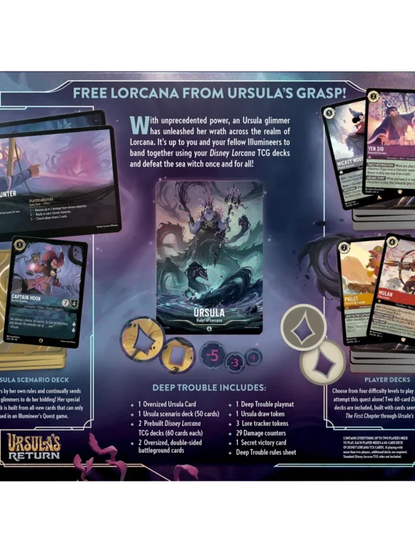 Disney Lorcana TCG Ursula's Return Illumineer's Quest Deep Trouble Gift Set - supplier1