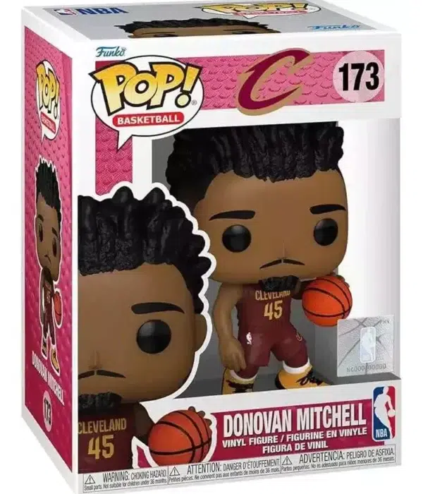 Funko POP! Donovan Mitchell #173 NBA Basketball Cleveland Cavaliers - box