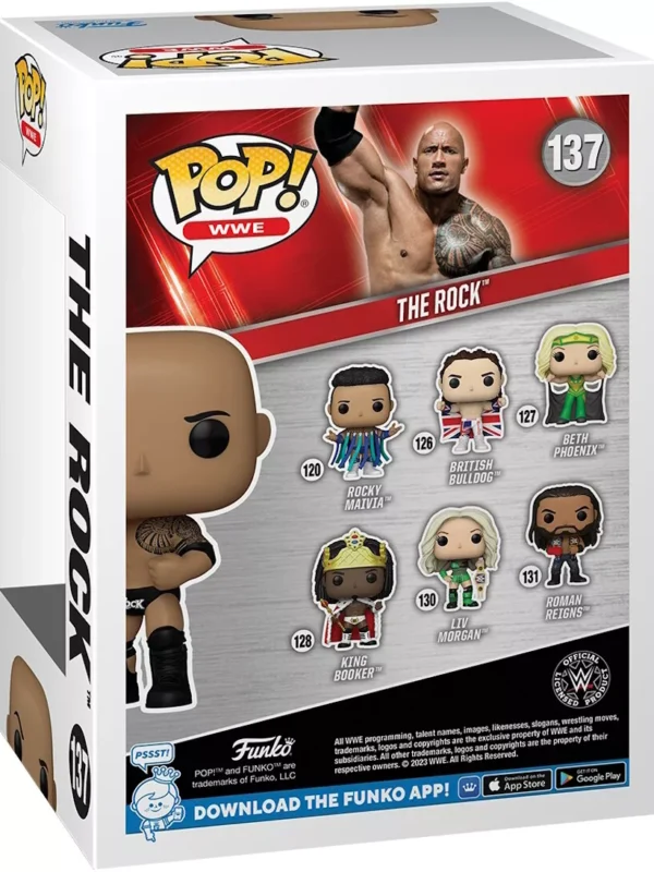 Funko POP! The Rock #137 WWE Wrestling - back