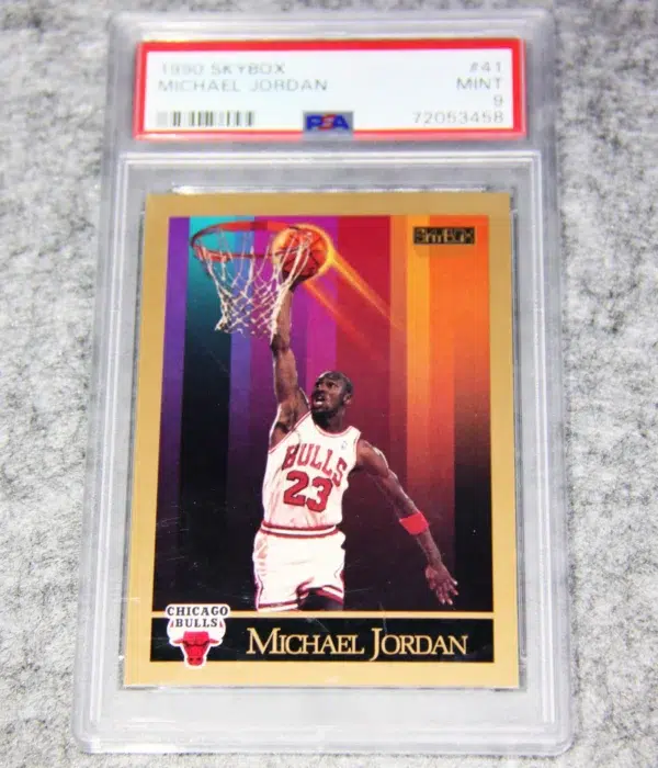 1990-91 Michael Jordan #41 Skybox PSA 9 MINT - front