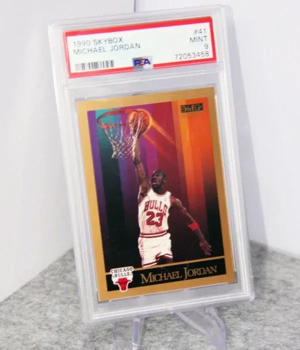 1990-91 Michael Jordan #41 Skybox PSA 9 MINT - stand