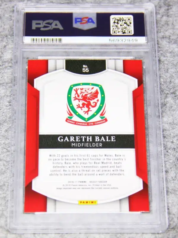 2016 Gareth Bale #55 Panini Select Terrace PSA 10 GEM MT - back
