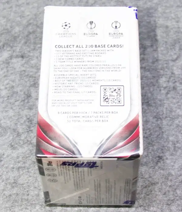 2023-24 Topps UEFA Club Competitions Value Box - side