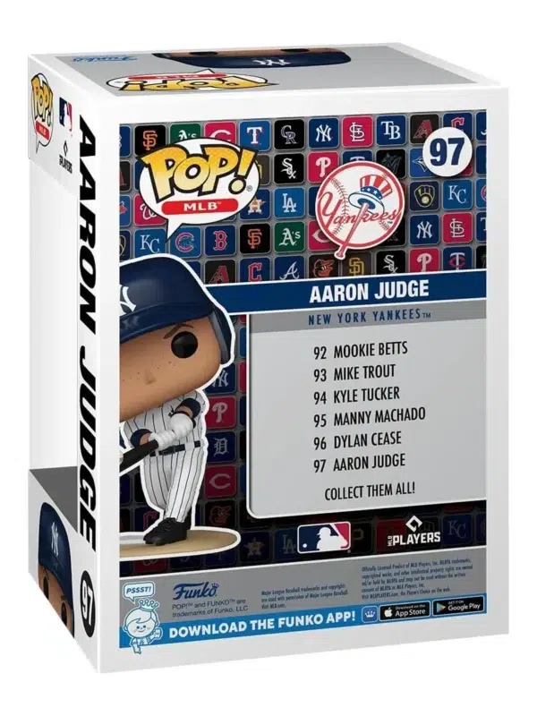 Funko POP! Aaron Judge #97 MLB Baseball New York Yankees - back