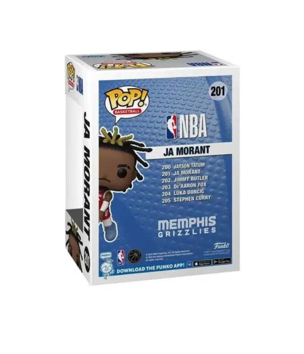 Funko POP! Ja Morant #201 NBA Basketball Memphis Grizzlies Special City Edition - back