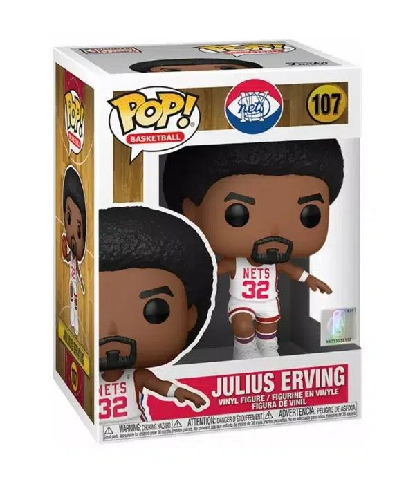 Funko POP! Julius Erving #107 NBA Basketball New York Nets - box