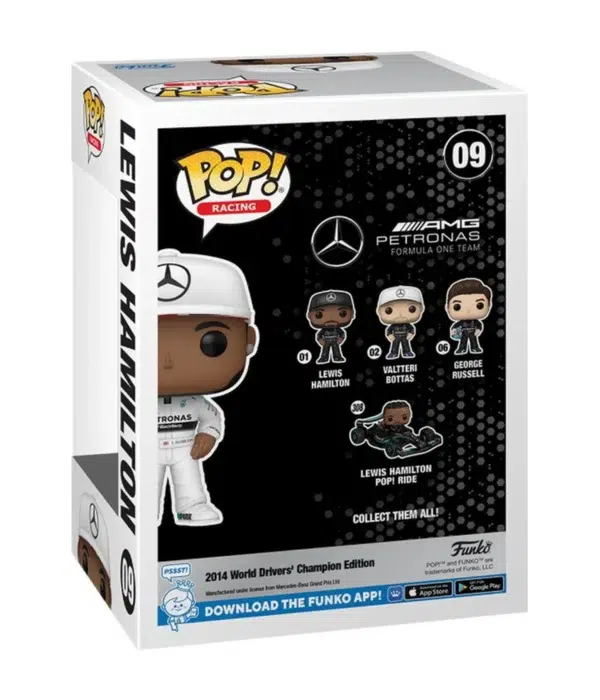 Funko POP! Lewis Hamilton #09 Formule 1 Racing Mercedes AMG Petronas - back