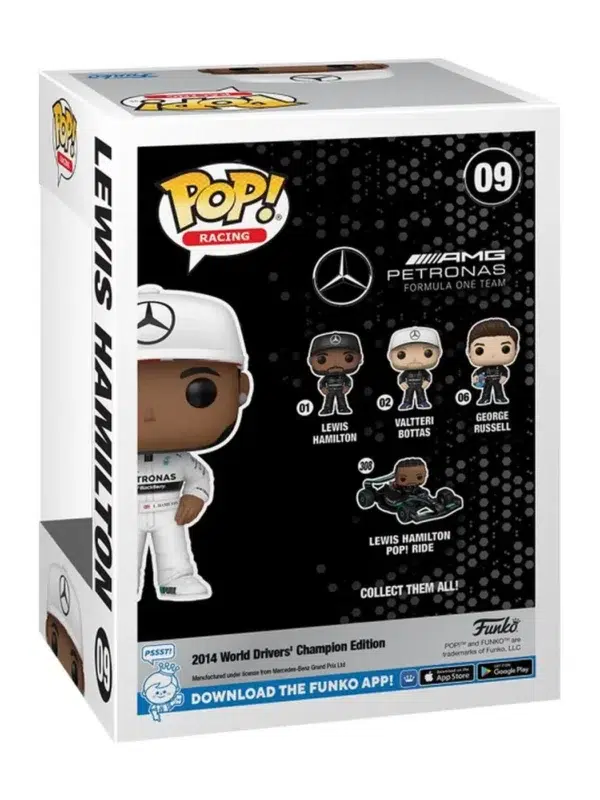 Funko POP! Lewis Hamilton #09 Formule 1 Racing Mercedes AMG Petronas - back