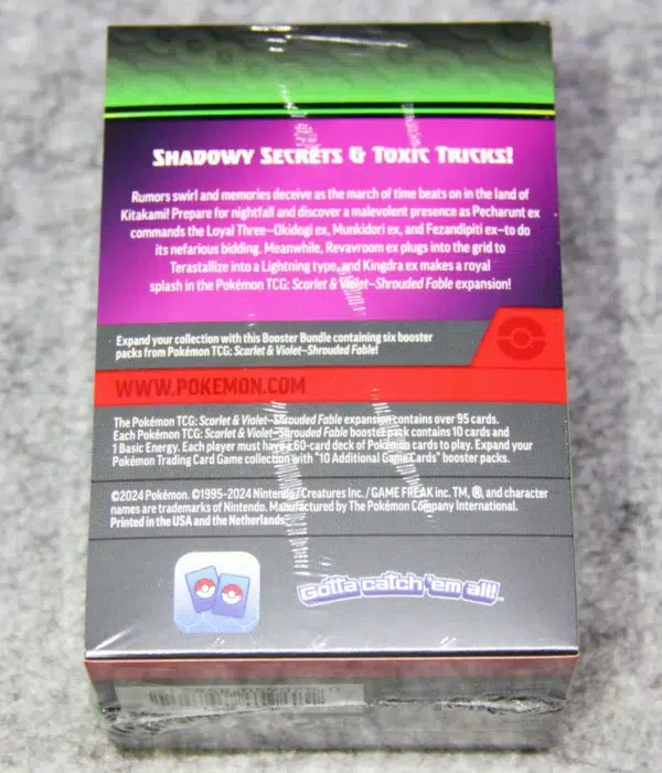 Pokemon TCG Scarlet & Violet Shrouded Fable Booster 6pk Bundle - back