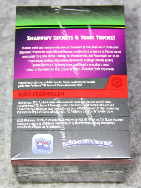 Pokemon TCG Scarlet & Violet Shrouded Fable Booster 6pk Bundle - back
