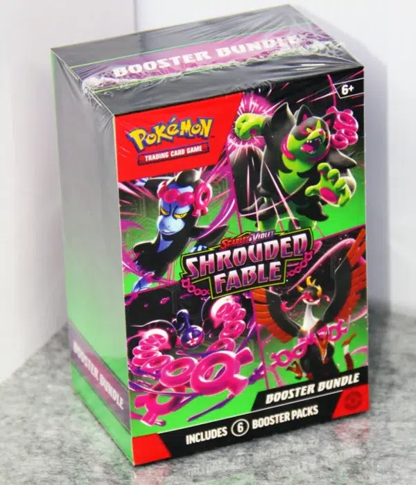 Pokemon TCG Scarlet & Violet Shrouded Fable Booster 6pk Bundle - stand