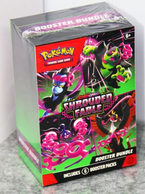 Pokemon TCG Scarlet & Violet Shrouded Fable Booster 6pk Bundle - stand