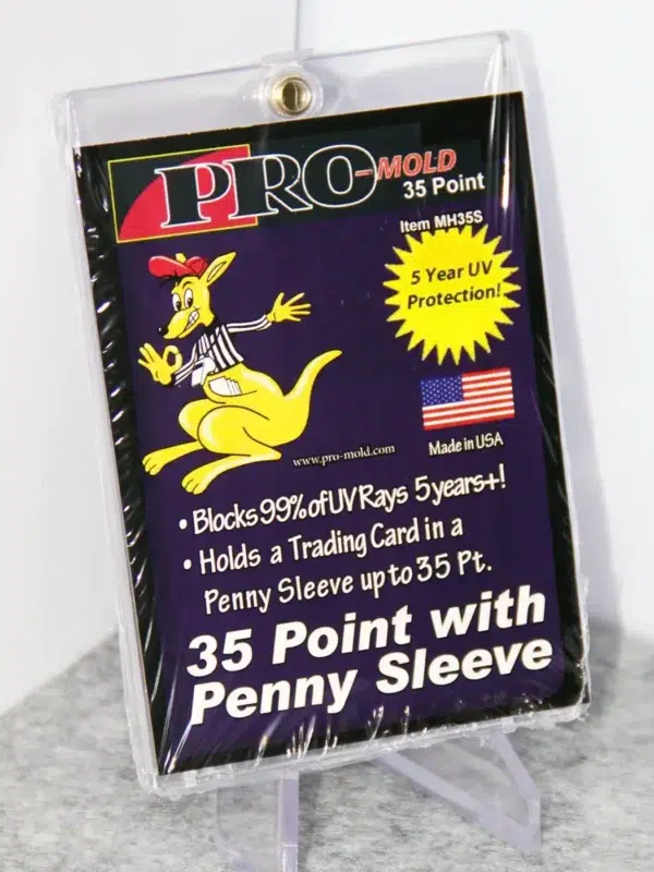 Pro-Mold Magnetic Card Holder 35pt with Penny Sleeve - stand