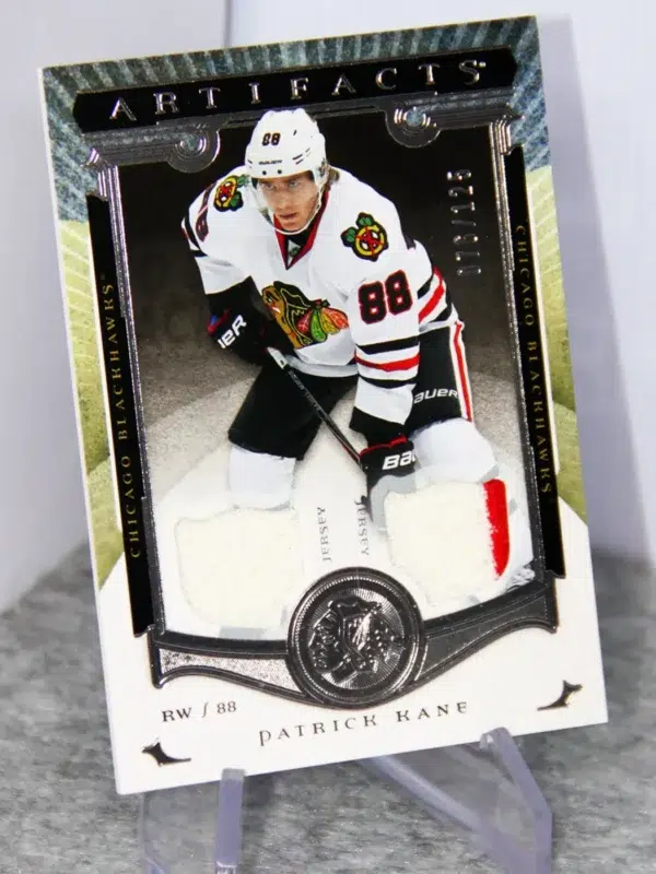 2015-16 Patrick Kane #55 Upper Deck Artifacts Hockey Dual Jersey /125