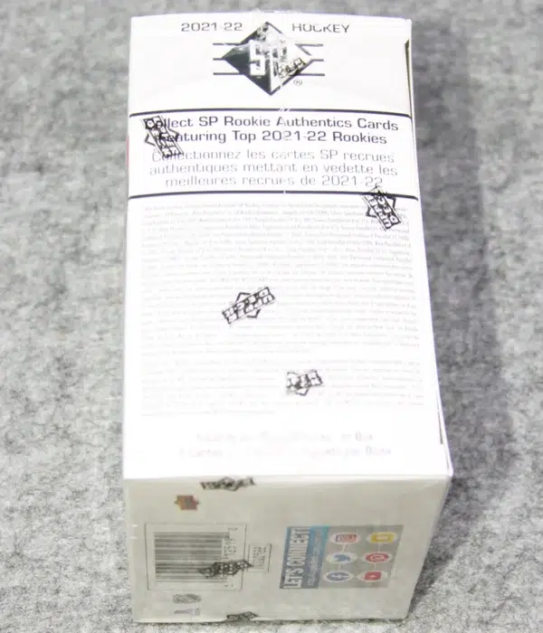 2021-22 Upper Deck SP Hockey NHL Blaster Box - side