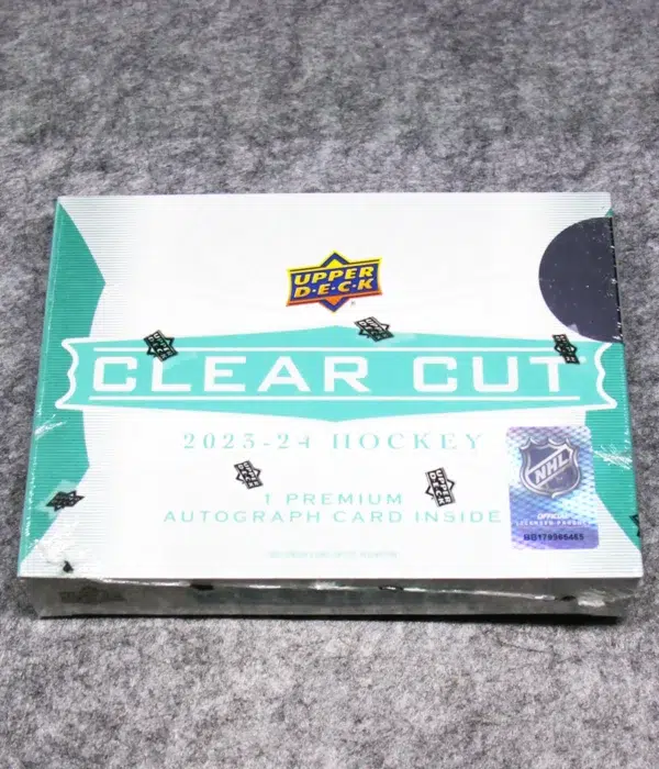 2023-24 Upper Deck Clear Cut NHL Hobby Box - front