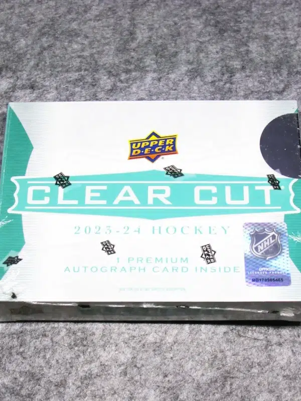 2023-24 Upper Deck Clear Cut NHL Hobby Box - front