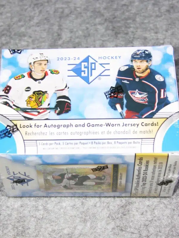 2023-24 Upper Deck SP Hockey NHL Blaster Box - back